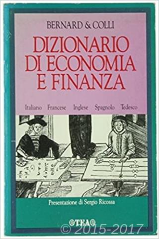 Copertina di Dizionario di economia e finanza